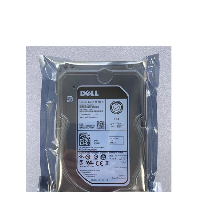 Dell 4TB 7.2K RPM SATA 6Gbps 512n 3.5in Hot-plug Hard Drive